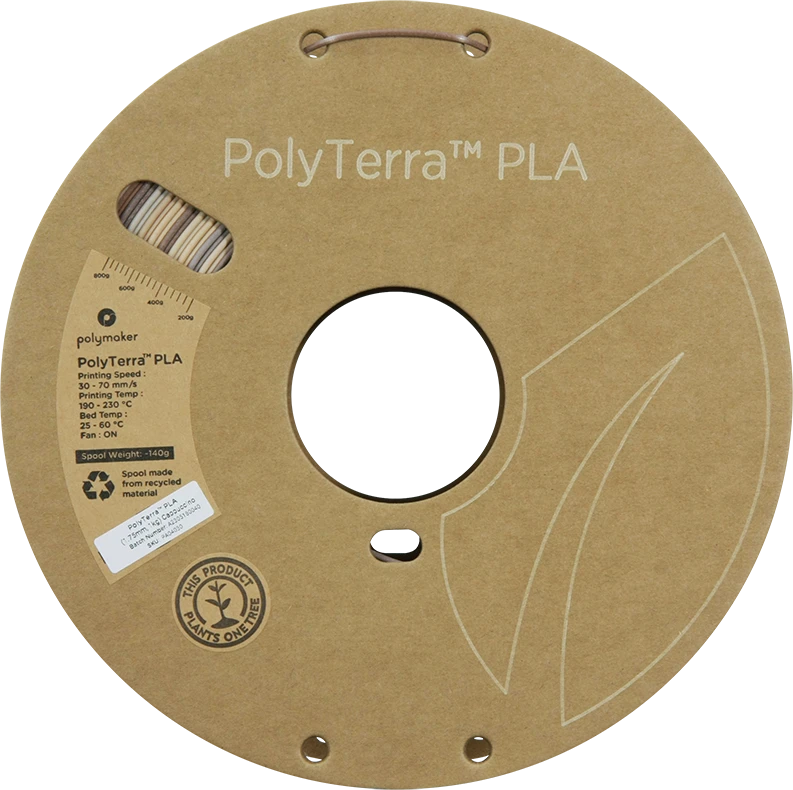 Polymaker Polyterra PLA gradient plastikas 1kg 1.75mm - Cappuccino