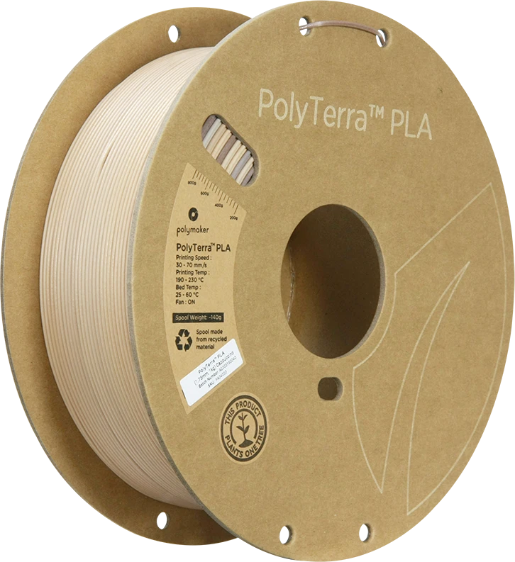 Polymaker Polyterra PLA gradient plastikas 1kg 1.75mm - Cappuccino
