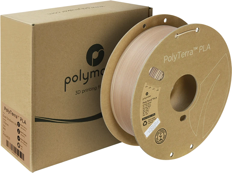 Polymaker Polyterra PLA gradient plastikas 1kg 1.75mm - Wood