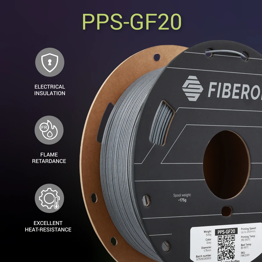 Polmask Polymaker PPS-GF20 plastikas - Gray