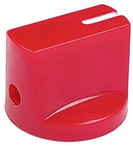 Oem Potenciometro rankenėlė - ašis 6 mm - aukštis 17 mm - Raudona rankenėlė 1 vnt