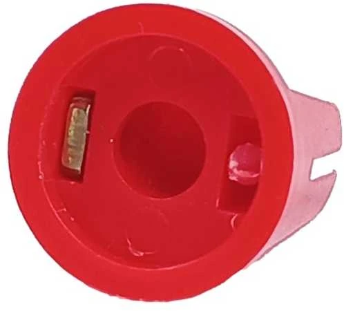 Oem Potenciometro rankenėlė - ašis 6 mm - aukštis 17 mm - Raudona rankenėlė 1 vnt