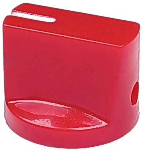 Oem Potenciometro rankenėlė - ašis 6 mm - aukštis 17 mm - Raudona rankenėlė 1 vnt