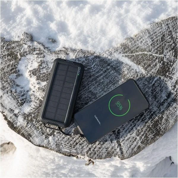 Power Bank Kruger & Matz 10000 mAh Li-pol saulės baterija