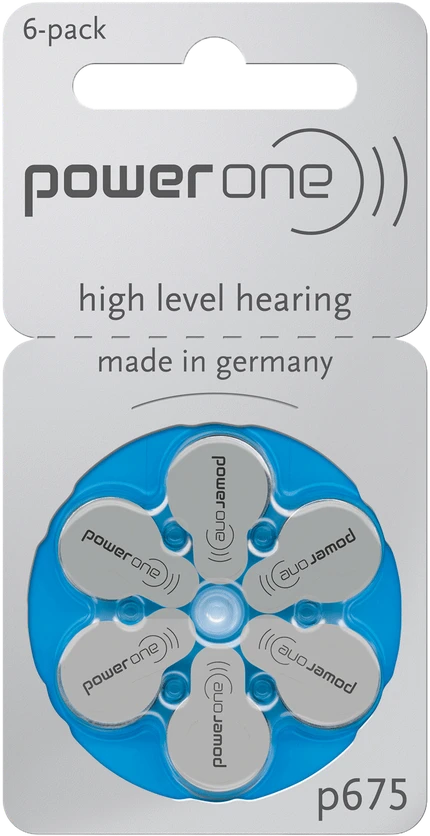 Baterijos – Varta 675 PR44 Power One Klausos Aparatų Baterijos, 6 vnt.