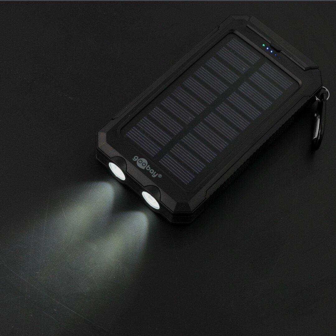 PowerBank Goobay 8.0 49216 lauko mobiliojo telefono baterija - 8000mAh - juoda