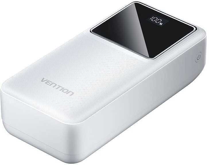 Powerbank Vention FHMW0 30000 mAh, 22,5 W (balta)