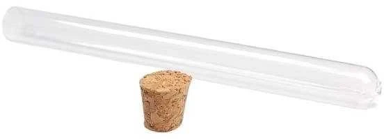 PP plastikinis mėgintuvėlis 15x150mm su kamščiu