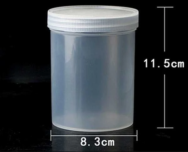 Oem PP prisukamas indas – 500 ml – juodas – apvalus