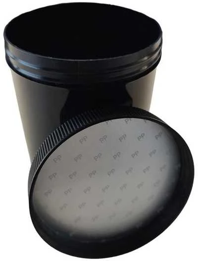Oem PP prisukamas indas – 500 ml – juodas – apvalus