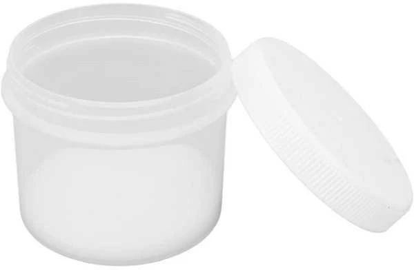 Oem PP užsukamas indas - 250 ml - Pusiau skaidrus - Apvalus