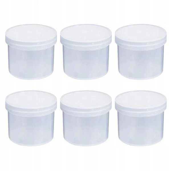 Oem PP užsukamas indas - 250 ml - Pusiau skaidrus - Apvalus