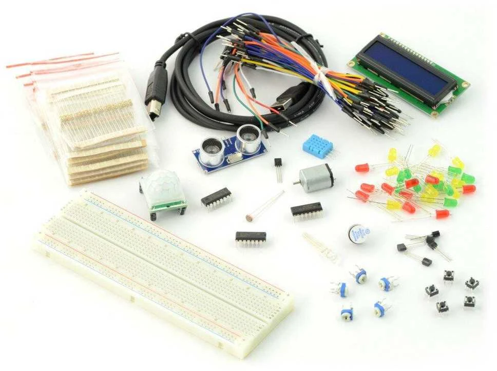 Arduino pradedančiųjų elektronikos komplektas