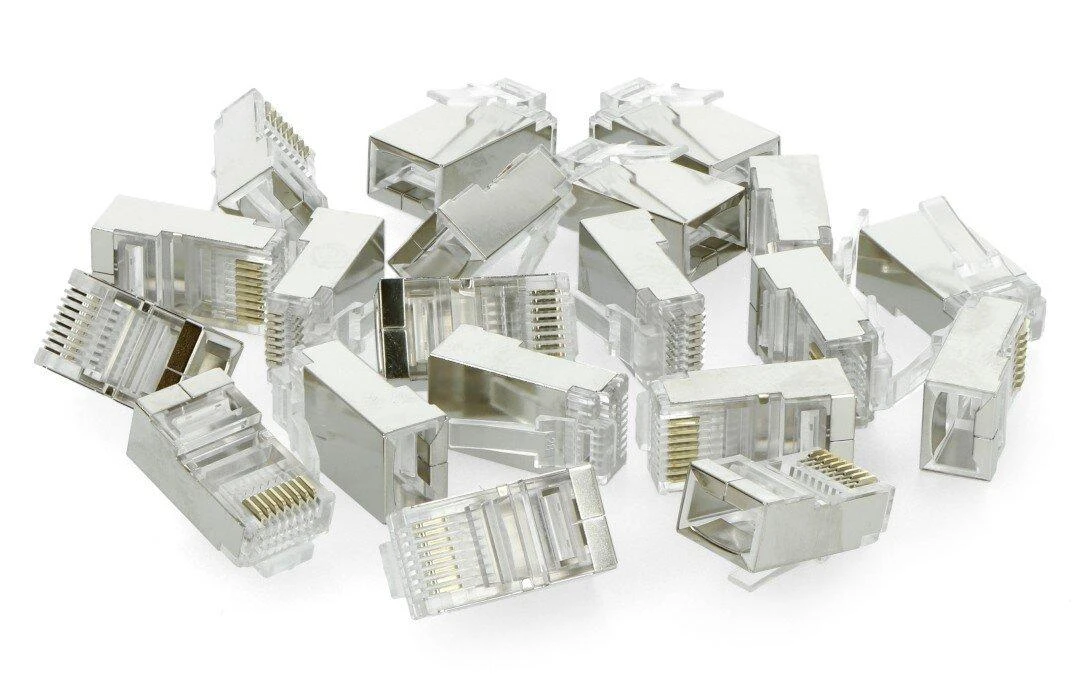 LANBERG PLS-5020EZ kištukas RJ-45 FTP CAT5E 8P8C 20PCS praėjimo latakas