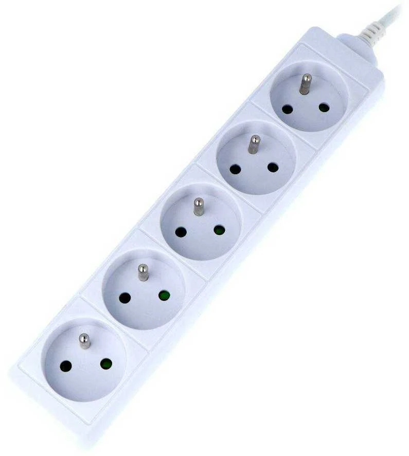 LANBERG PS0-05E-0150-W 1.5M Baltas 5X 230V Lanter EXTENSION PL. CABLE FROM FULL COPPER