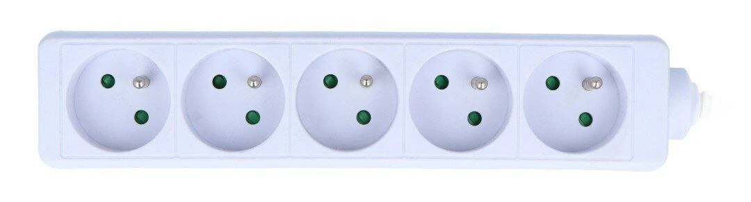 LANBERG PS0-05E-0150-W 1.5M Baltas 5X 230V Lanter EXTENSION PL. CABLE FROM FULL COPPER