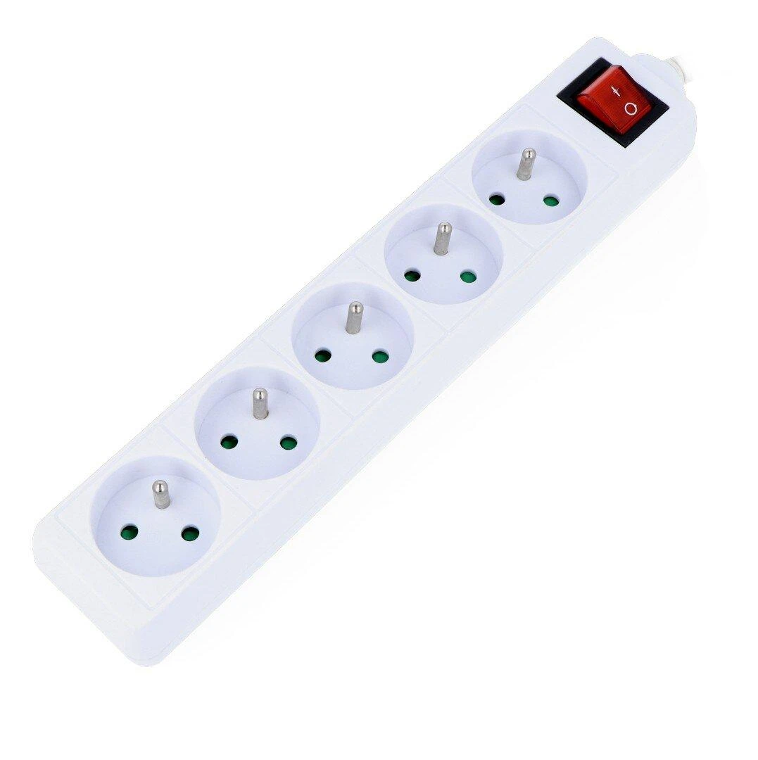 LANBERG PS1-05E-0300-W 3M Baltas LANTERGE CURVE 5X 230V PL WITH CIRCUIT BREAKER FULL COPPER