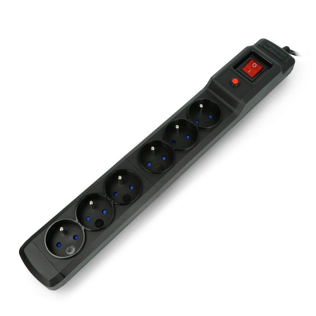 ARMAC M6/15/CZ Armac Surge Protection MULTI M6 (6 lizdai) 1,5m juodas