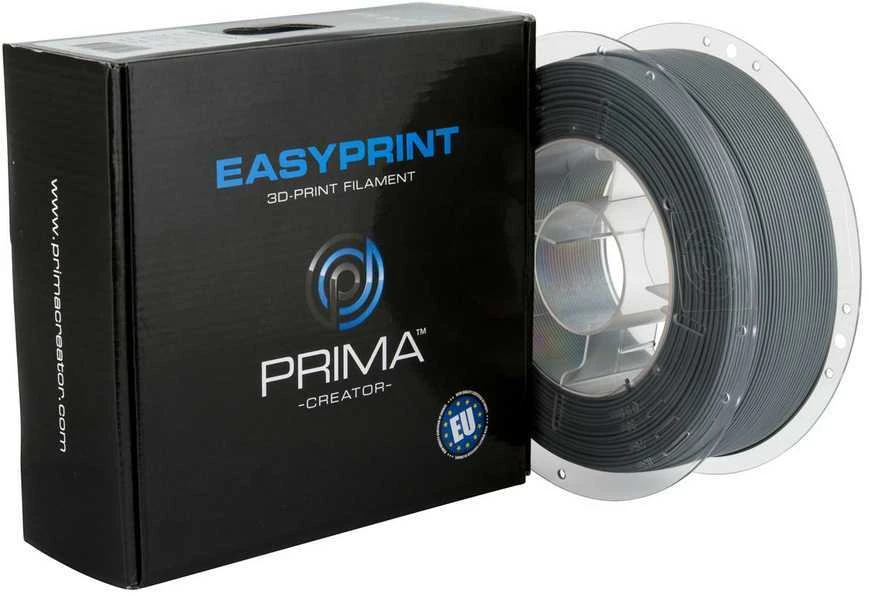 PrimaCreator 3D plastikas EasyPrint PLA 1.75mm 1kg - Dark Pilkas