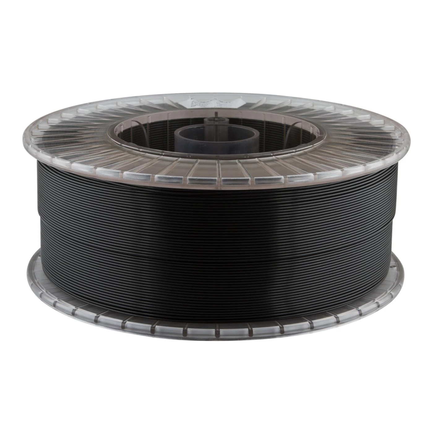Juodas Carbon PLA 3D spausdinimo siūlas ant ritės
