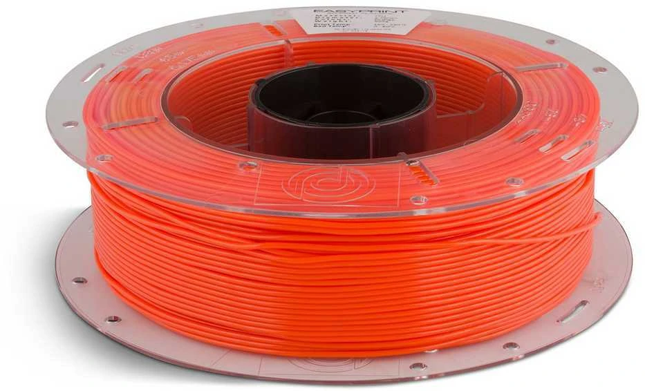 Oranžinis FLEX 95A 3D spausdinimo siūlas ritėje