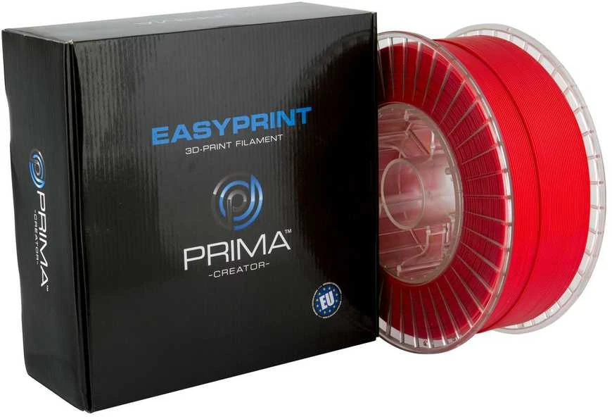 PrimaCreator EasyPrint PETG 3kg raudona ritė su dėže
