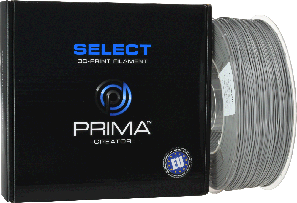 PrimaCreator PrimaSelect ABS plastikas 1.75mm 1kg - Juodas