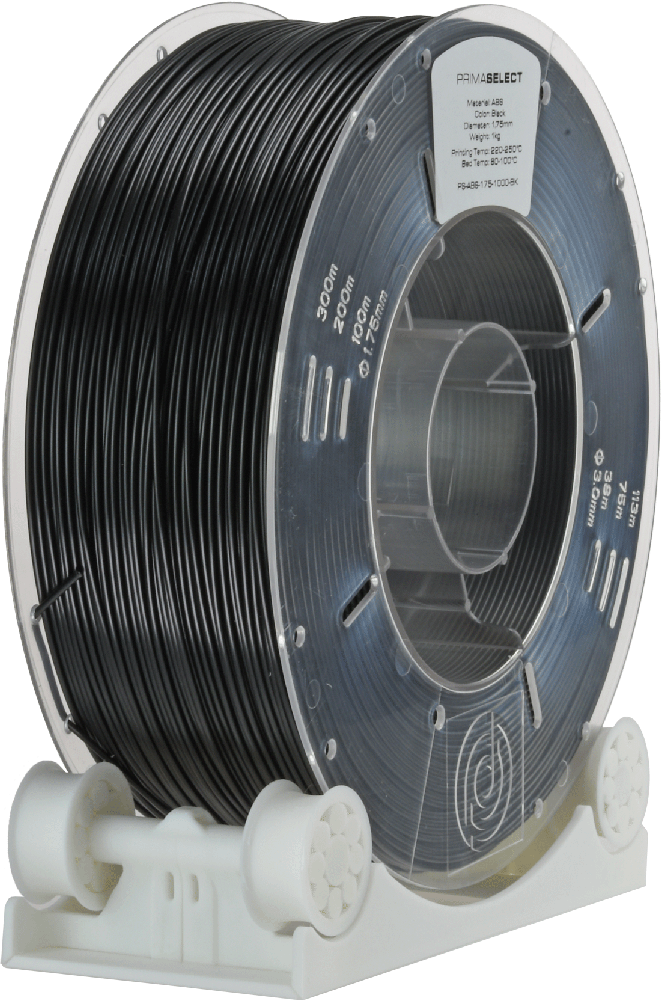 PrimaCreator PrimaSelect ABS plastikas 1.75mm 1kg - Juodas
