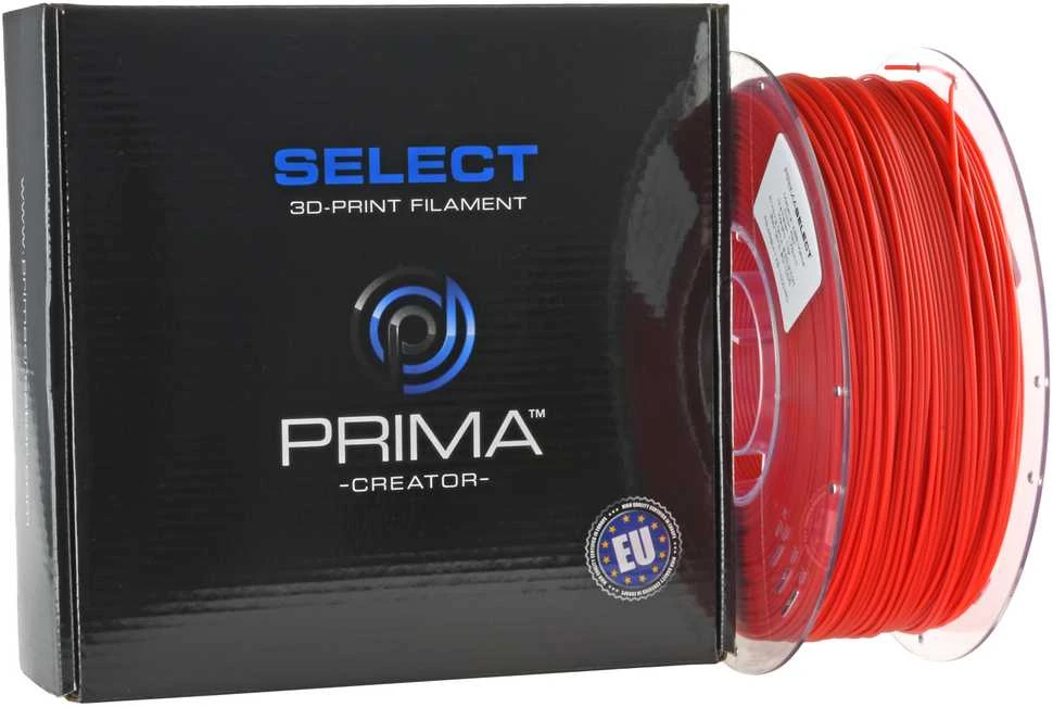 PrimaCreator ABS siūlas – raudona 1kg ritė su dėžute