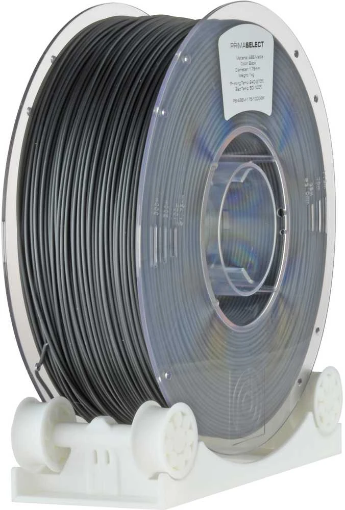 PrimaSelect ABS Matt 1.75mm pilka ritė ant laikiklio