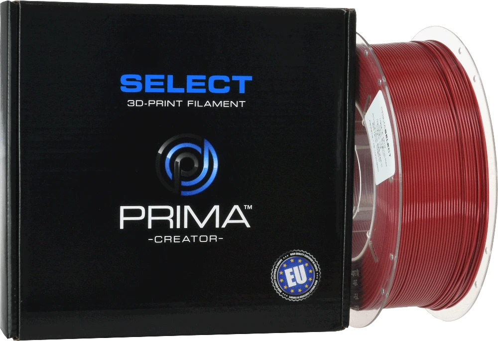 PrimaCreator PrimaSelect PETG 1.75 mm 1kg - Burgundy Raudona