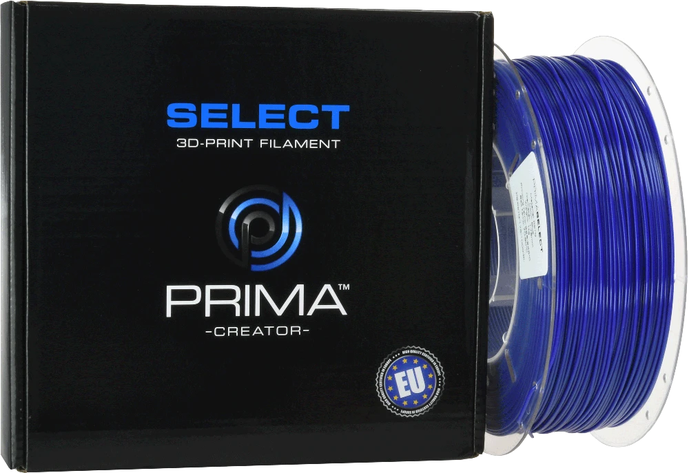 PrimaCreator PrimaSelect PETG plastikas 1.75mm 1kg - Pilkas Mėlyna