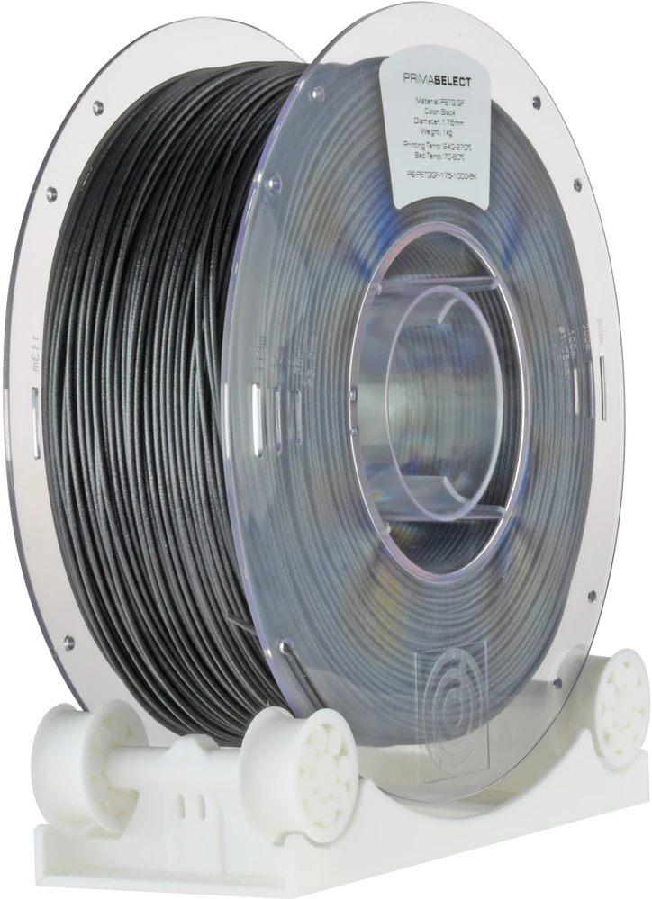 PrimaCreator PrimaSelect PETG GLASS FIBER plastikas 1.75mm 1kg - Juodas