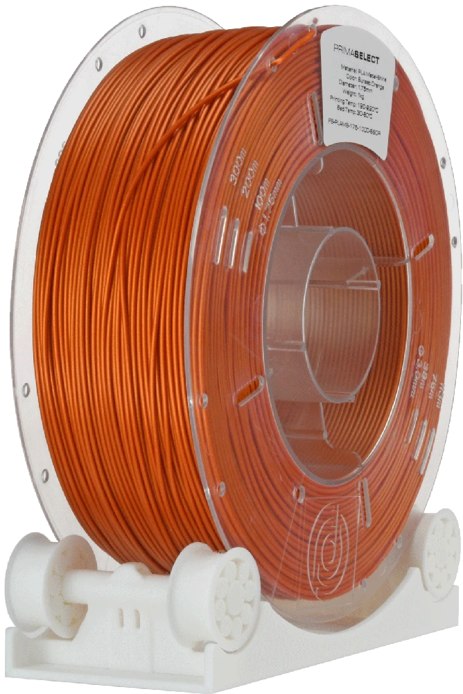 PrimaCreator PrimaSelect PLA Metal-Shine 1.75mm 1kg - Sunset Oranžinis