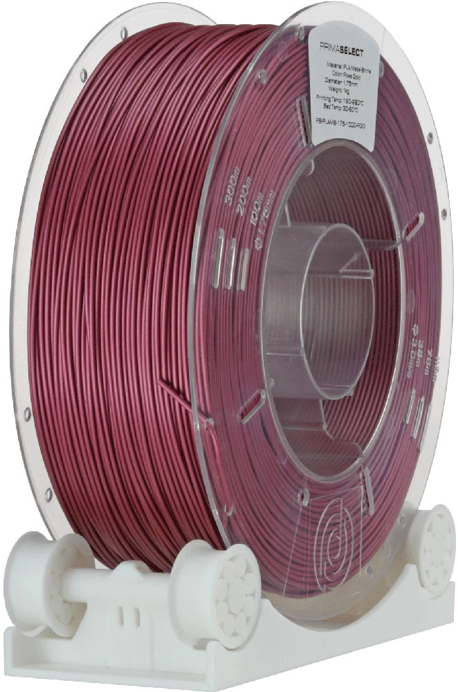 PrimaSelect PLA Rose Gold gija ant skaidrios ritės