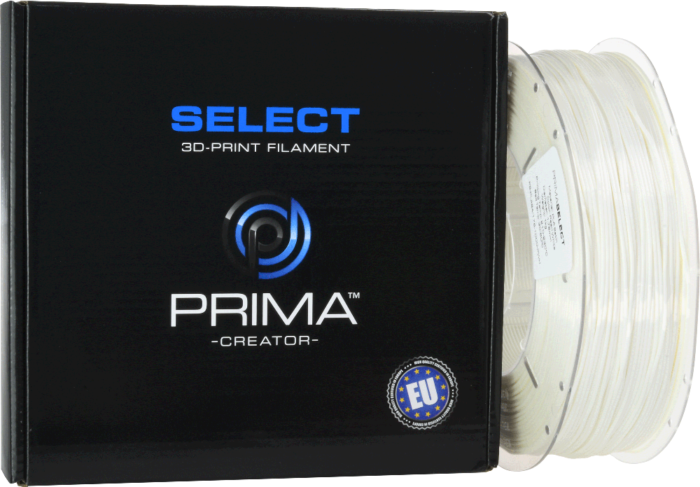 PrimaCreator PrimaSelect PLA Satin 1.75 mm 1kg - Pearl Baltas