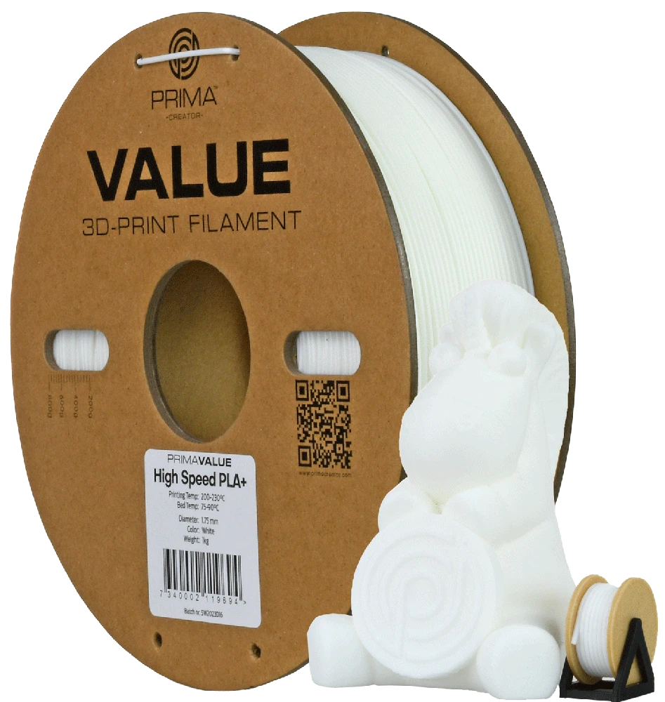 PrimaCreator PrimaValue PLA+ High Speed 1,75 mm 1kg - Baltas