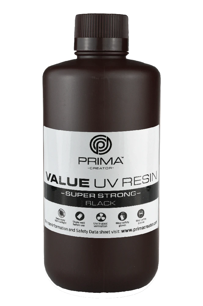 PrimaCreator juoda UV derva 1l butelyje