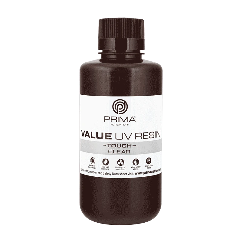PrimaCreator Value Tough skaidri derva 500ml buteliukas