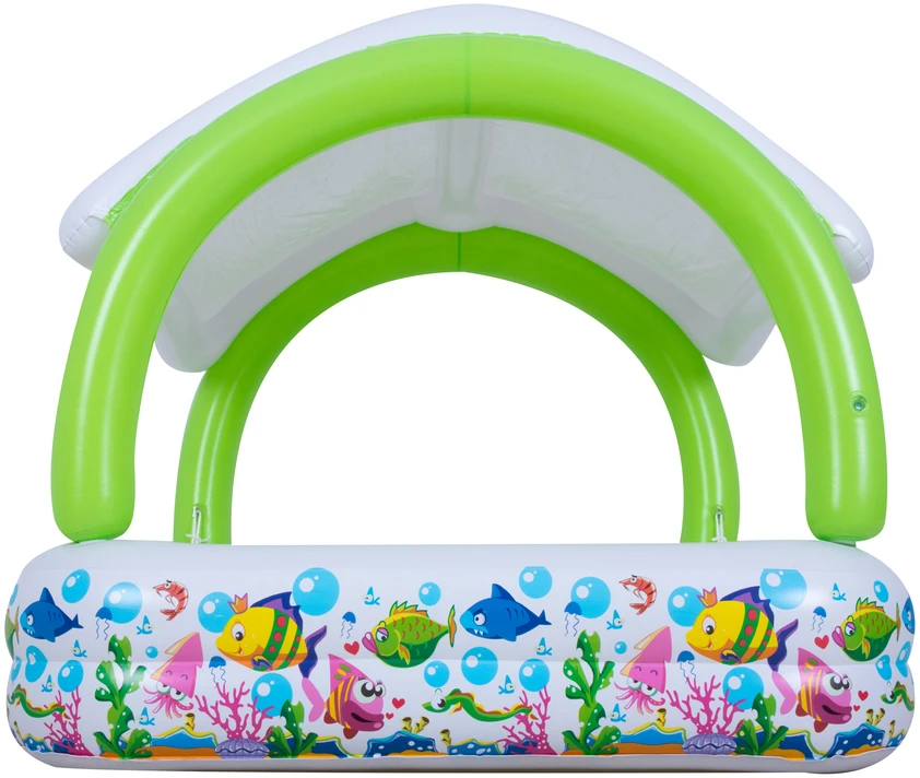 Sunclub vaikiškas pripučiamas baseinas su stogu 143x143x123 cm