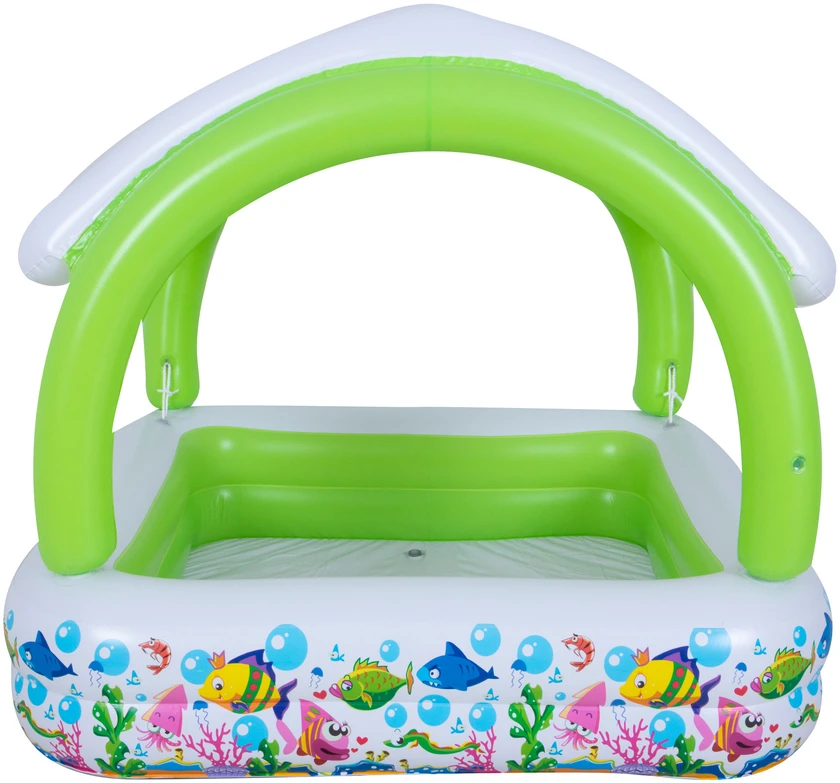 Sunclub vaikiškas pripučiamas baseinas su stogu 143x143x123 cm