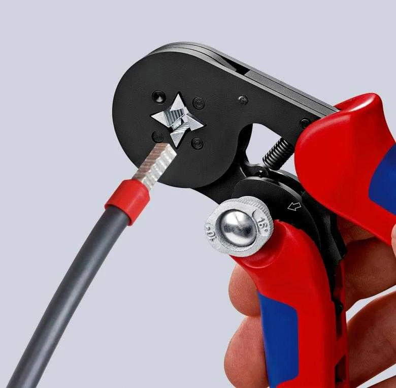 Laidų antgalių užspaudimo replės 0.08-10+16 mm², Knipex