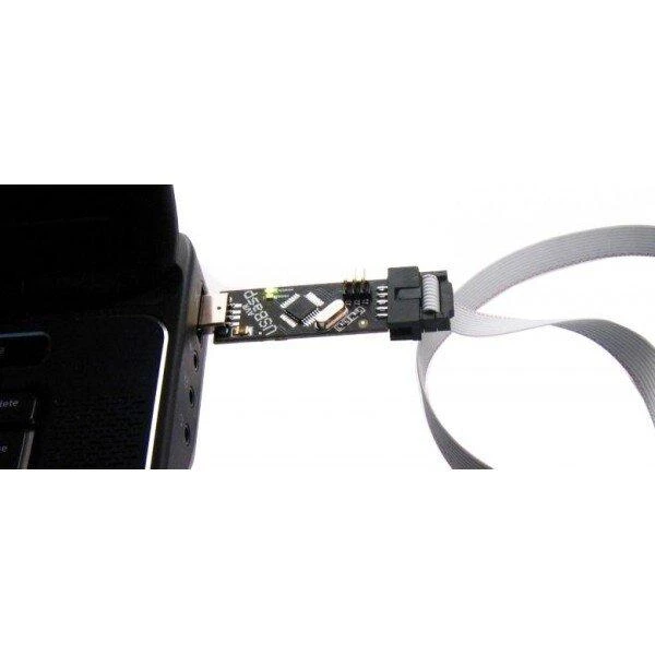 Oem Programatorius AVR suderinamas su USBasp ISP + IDC juosta - juodas