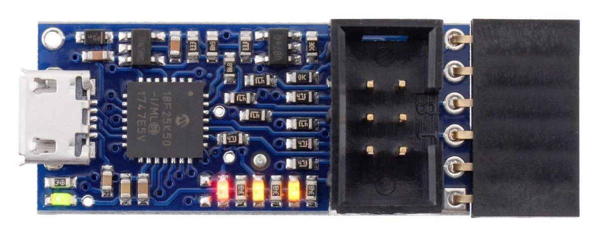 Programatorius USB AVR Pololu v2.1, microUSB 3.3V/5V, Pololu 3172