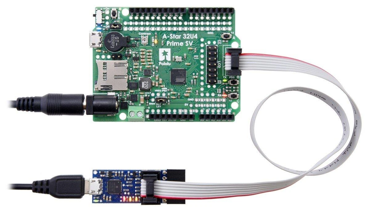 Programatorius USB AVR Pololu v2.1, microUSB 3.3V/5V, Pololu 3172