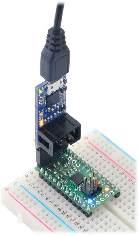 Programatorius USB AVR Pololu v2.1, microUSB 3.3V/5V, Pololu 3172