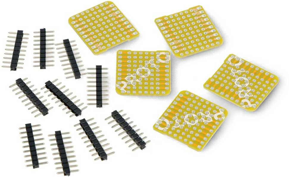 Proto Kit - CapsuleProto prototipinė plokštė M5Capsule - 62 skylės - 5 vnt, - M5Stack A141