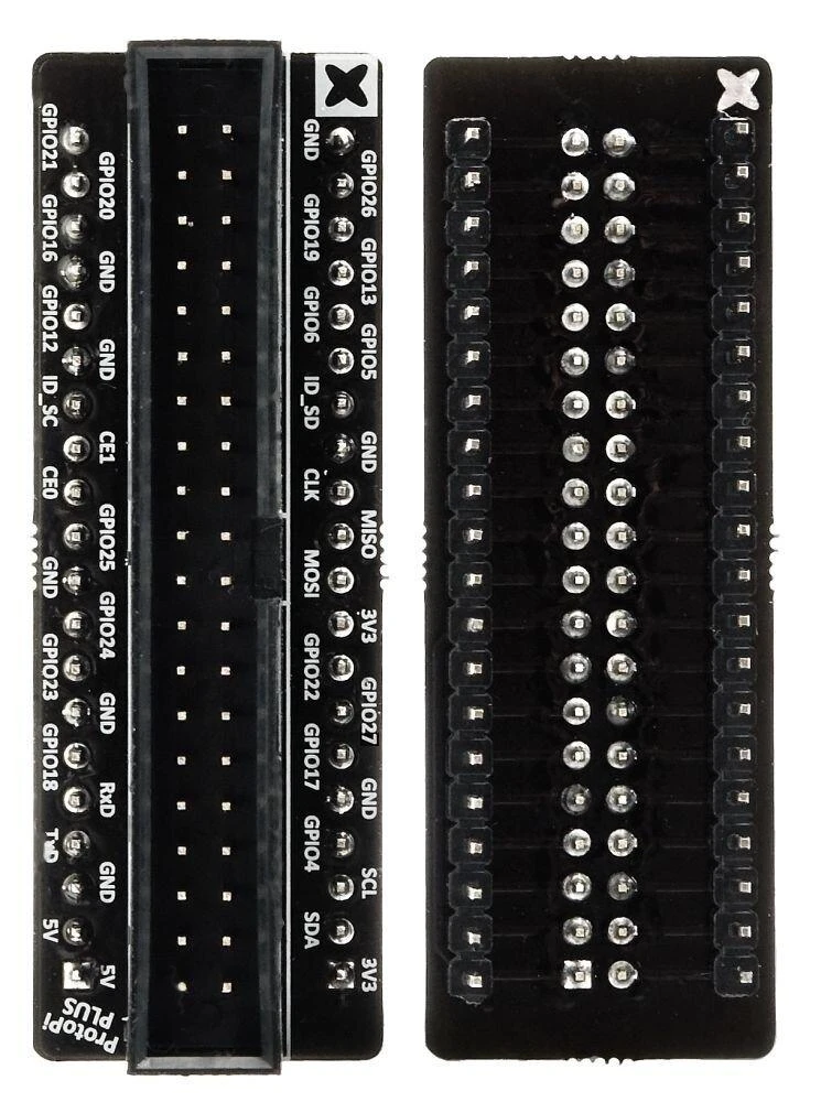 ProtoPi Plus išplėtimo plokštė su GPIO žymėjimu