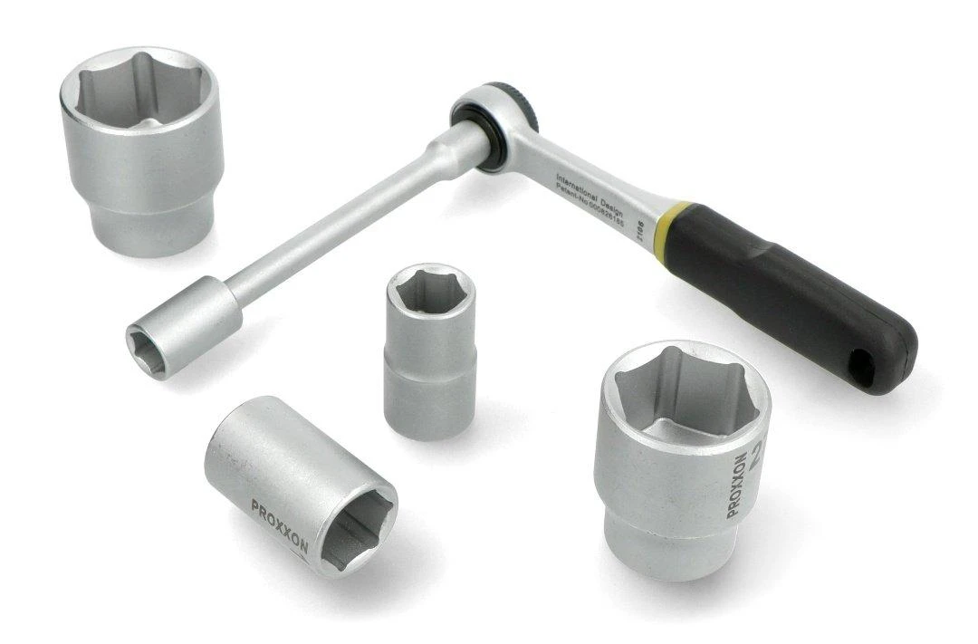 27 dalių galvučių rinkinys PROXXON 1/4"+1/2"
