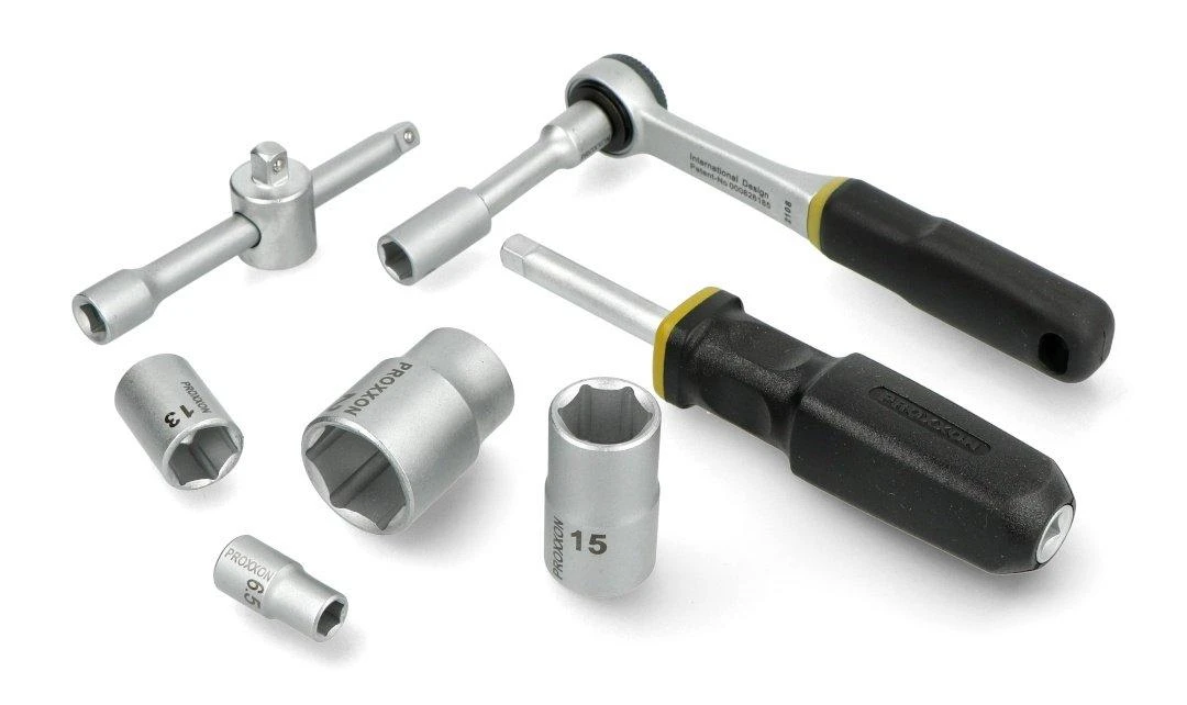 Galvučių rinkinys 1/4"+1/2" 56 dalių PROXXON